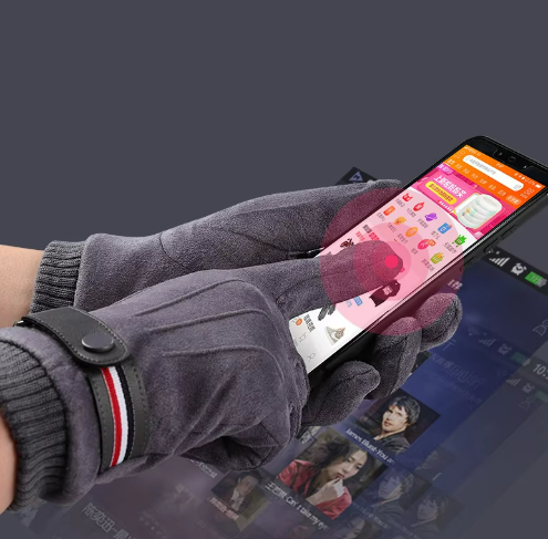 Men’s Fleece Winter Gloves | Touchscreen-Compatible | Knit Cuff & Thermal Lining