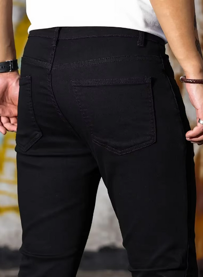 Men's Skinny Stretch Jeans | Light Wash Denim | Tapered Fit