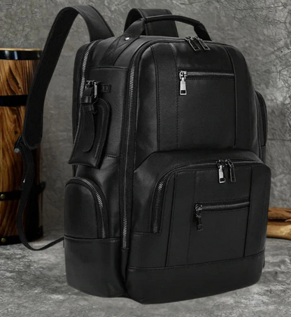 Men’s Leather Backpack | Vintage Laptop Bag | Travel & Work Daypack