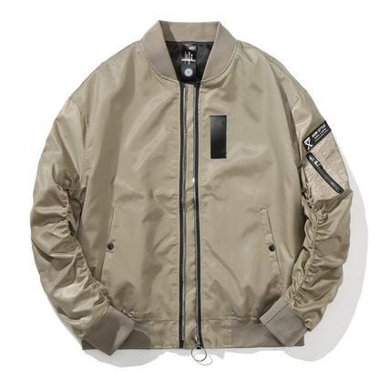 Unisex Classic Bomber Jacket | Lightweight & Windproof | Zip-Up | Casual Street Style
