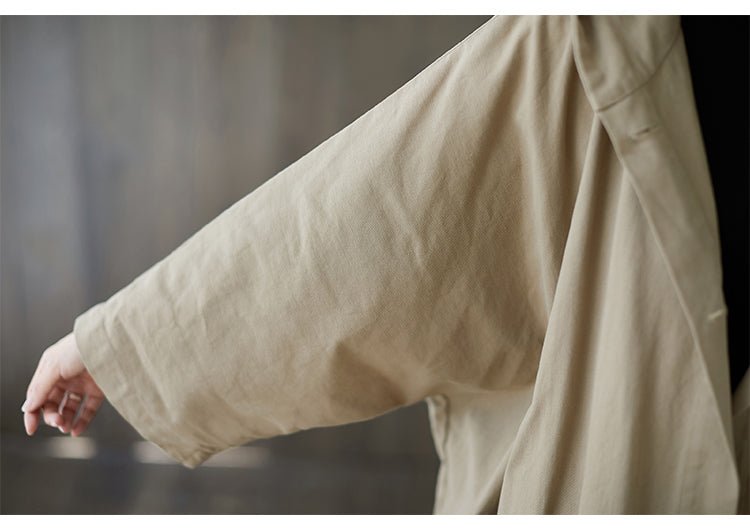 Oversized Hooded Coat | Relaxed Fit | Lightweight Cotton Blend | Casual Layer