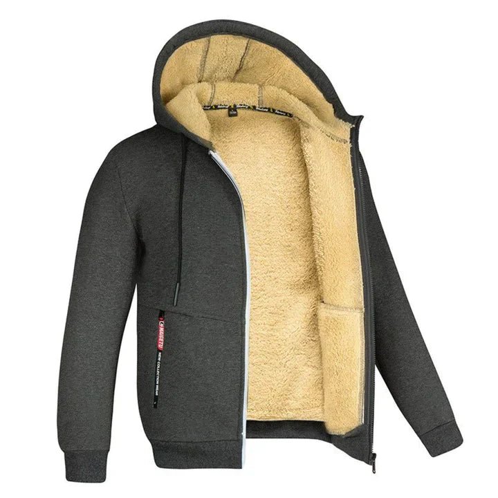 Men's Sherpa-Lined Zip Hoodie | Ultra-Soft Fleece | Warm & Casual