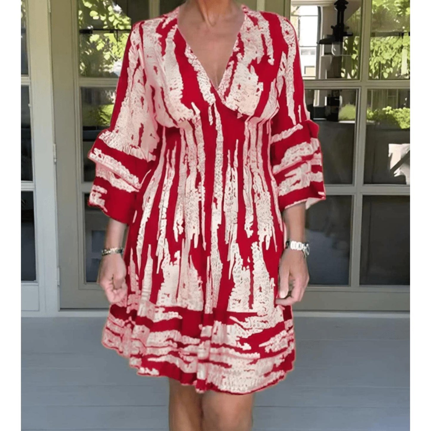 Tie-Dye Boho Mini Dress | Flowy & Lightweight | Casual Summer Style