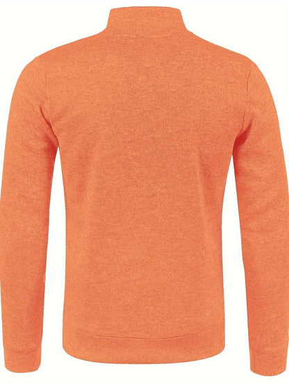 Men’s Zip-Up Knit Track Jacket | Lightweight Layer | Sport-Casual Fit