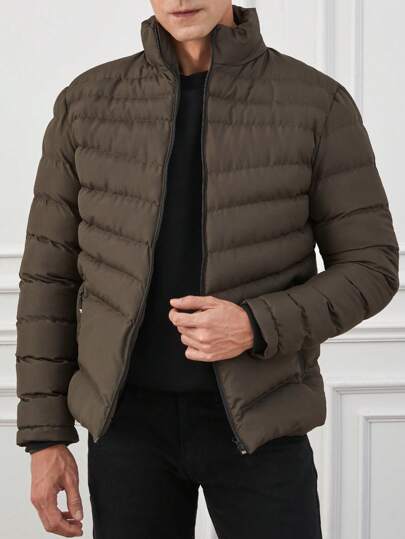 Men’s Lightweight Puffer Jacket | Insulated Quilted Shell | Packable Winter Layer