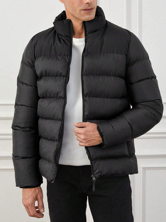 Men’s Lightweight Puffer Jacket | Insulated Quilted Shell | Packable Winter Layer