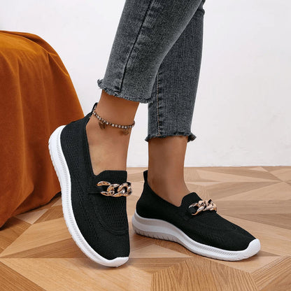 Casual Slip-On Sneakers | Breathable Knit | Lightweight Comfort | Everyday Wear