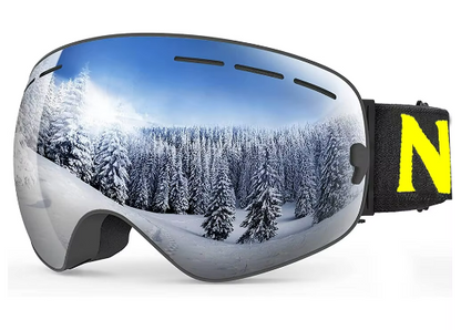 NATFIRE | Anti-Fog Ski & Snowboard Goggles with UV400 Protection | Interchangeable Lens