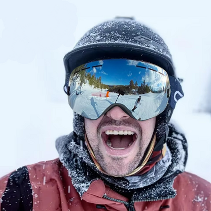 NATFIRE | Anti-Fog Ski & Snowboard Goggles with UV400 Protection | Interchangeable Lens