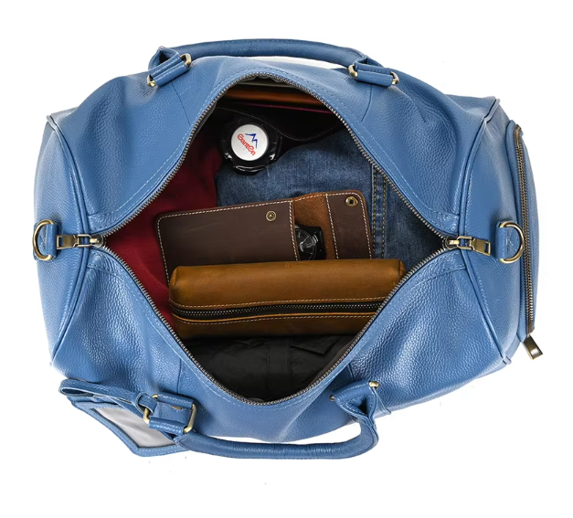 Men’s Faux Leather Duffle Bag | Travel Weekender | Large Capacity Carryall