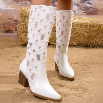 Embroidered Cowboy Boots | Knee-High | Western Chic