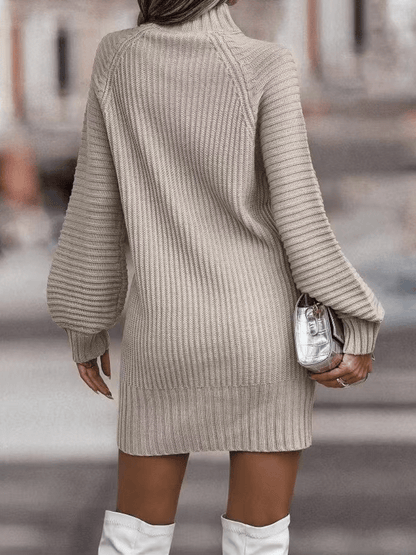 Cozy Turtleneck Sweater Dress | Chunky Knit | Versatile Style | Fall & Winter Fashion