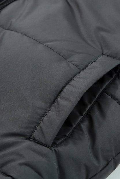 Cropped Puffer Jacket | Lightweight Warmth | Drawstring Hem | Casual Winter Style