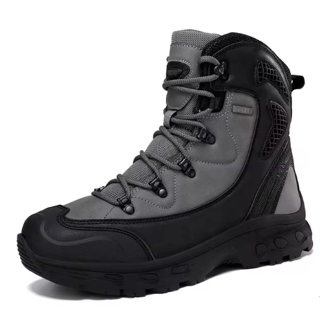 Men’s Waterproof Hiking Boots | High-Top Insulated Trail Footwear | Winter Grip & Support
