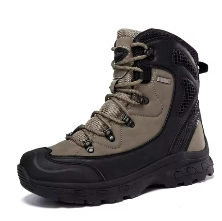 Men’s Waterproof Hiking Boots | High-Top Insulated Trail Footwear | Winter Grip & Support