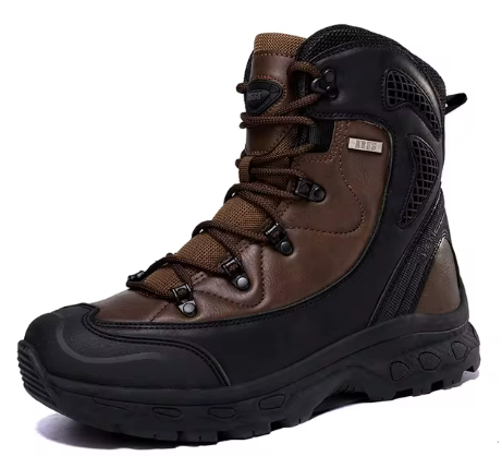 Men’s Waterproof Hiking Boots | High-Top Insulated Trail Footwear | Winter Grip & Support