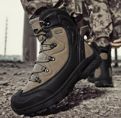 Men’s Waterproof Hiking Boots | High-Top Insulated Trail Footwear | Winter Grip & Support
