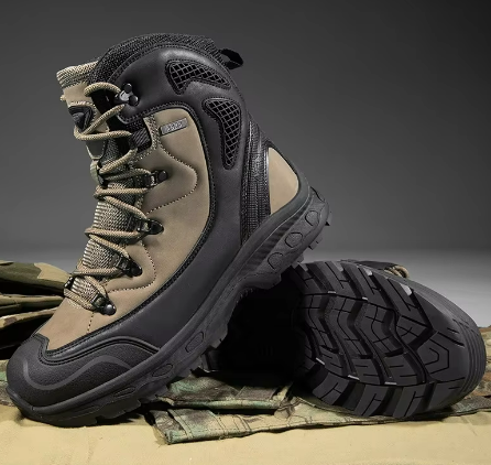 Men’s Waterproof Hiking Boots | High-Top Insulated Trail Footwear | Winter Grip & Support