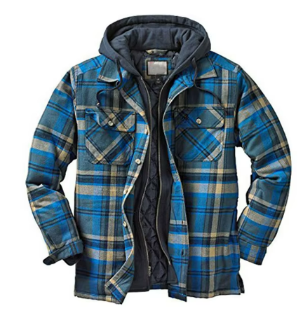 Flannel Shirt Jacket | Quilt-Lined Midweight Layer | Snap Closure