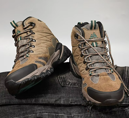 Men's Waterproof Hiking Boots | Cushioned Ankle Support | All-Terrain Grip