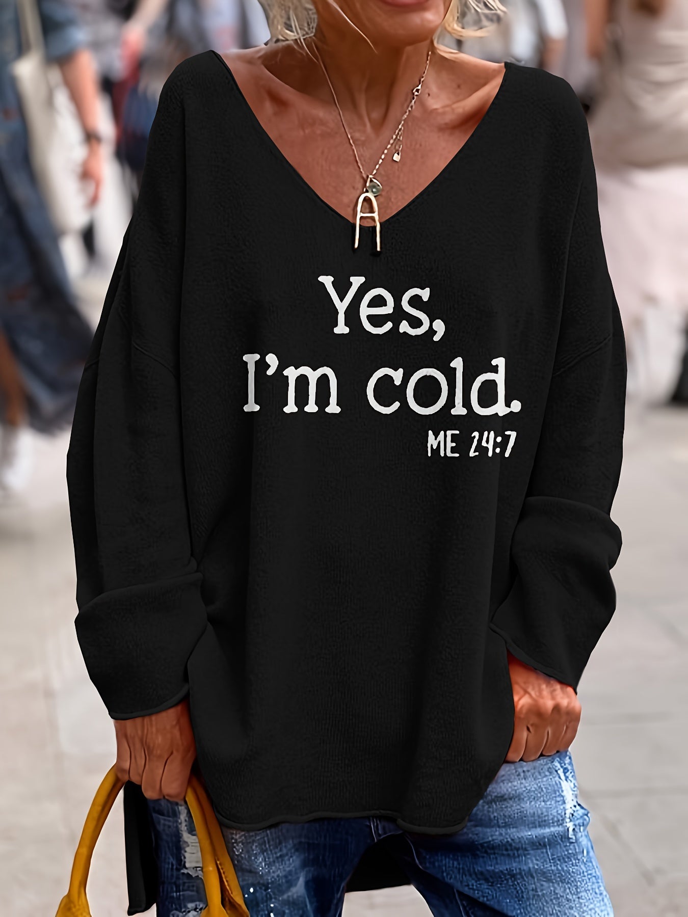 Oversized Graphic Sweatshirt | Cozy Cold-Weather Humour Pullover