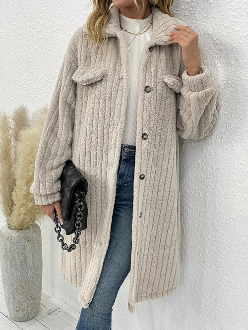 Longline Corduroy Shacket | Oversized Fit | Layering Essential | Casual Chic