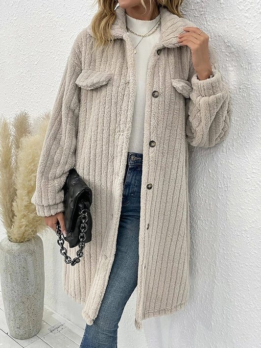 Longline Corduroy Shacket | Oversized Fit | Layering Essential | Casual Chic