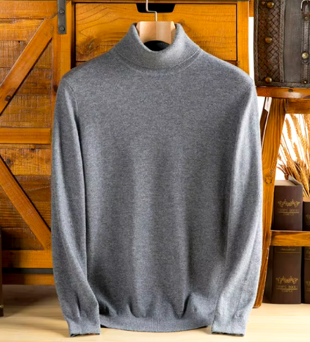 Women’s Mock Neck Sweater | Cashmere Blend | Soft Lightweight Knit