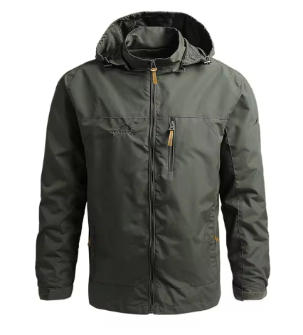 Men’s Waterproof Shell Jacket | Windproof Hooded Outerwear | Lightweight Fall Layer