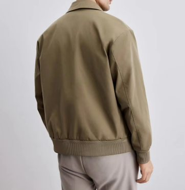 Men’s Lightweight Coach Jacket | Collared Zip Front | Casual Spring Layer