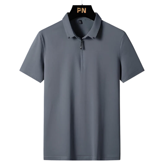 Men’s Performance Polo Shirt | Moisture-Wicking Stretch | Short Sleeve Athletic Fit