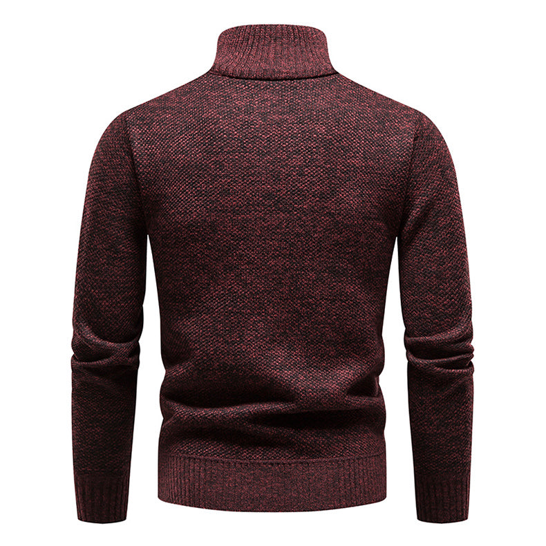 Men’s Half-Zip Sweater | Knitted Pullover with Stand Collar | Warm Casual Canada