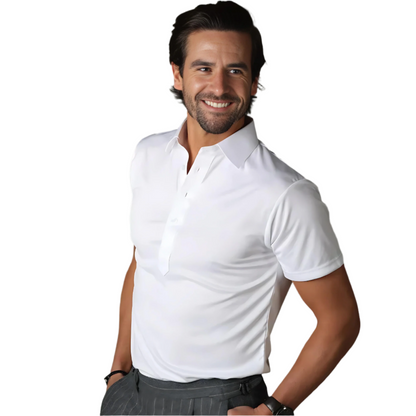 Men’s Stretch Polo Shirt | Short Sleeve | Classic Fit Performance Top