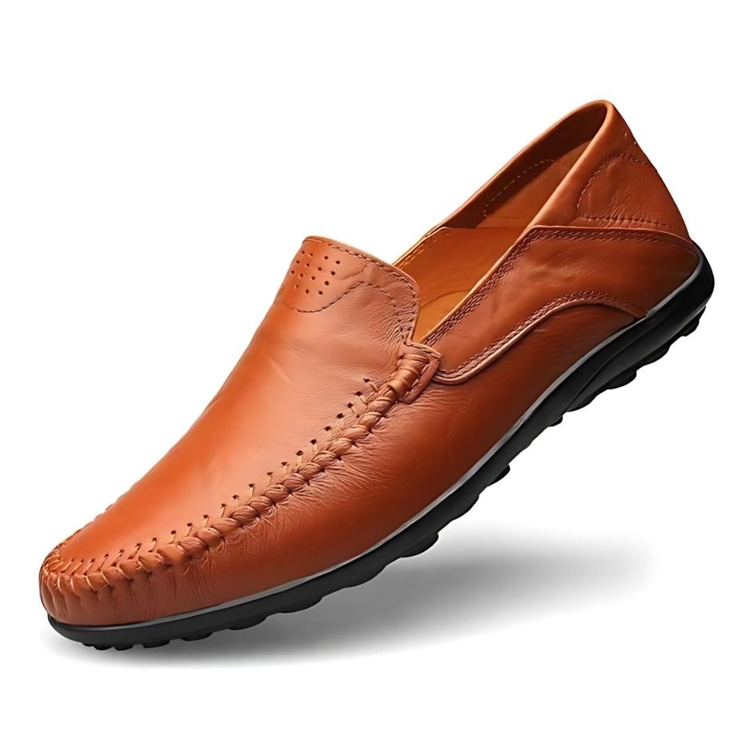 Men’s Driving Loafers | Soft Leather Slip-On | Lightweight Comfort Sole