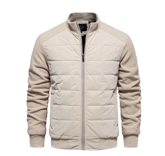 Men’s Quilted Bomber Jacket | Lightweight Insulated | Transitional Outerwear