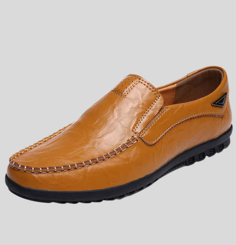 Men’s Classic Slip-On Loafers | Soft Leather | Comfort Driving Shoes