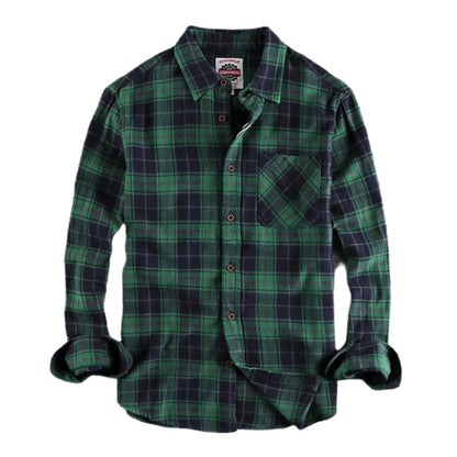 Men's Flannel Shirt | Classic Plaid | Soft Brushed Cotton