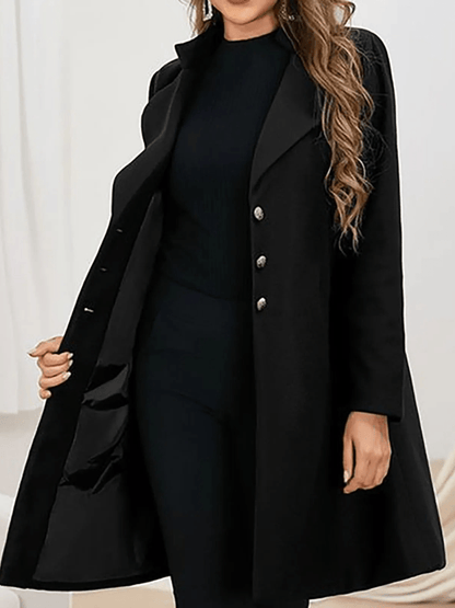 Double-Breasted Blazer Coat | Sleek & Polished | Wool Blend | Office to Evening Wear