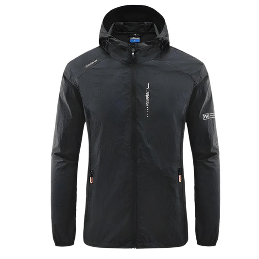 Men's Lightweight Waterproof Jacket | Packable Rain Shell | Windbreaker with Hood