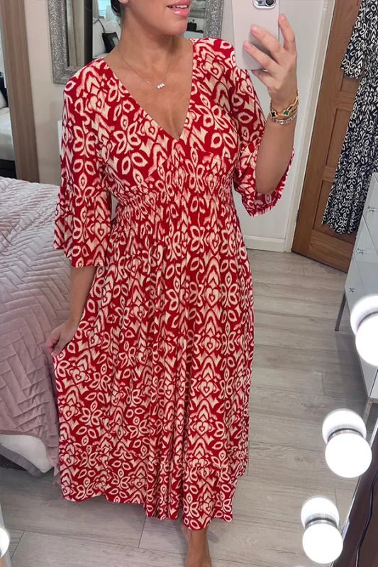 Floral Midi Dress | Lightweight & Flowy | Casual Everyday Style