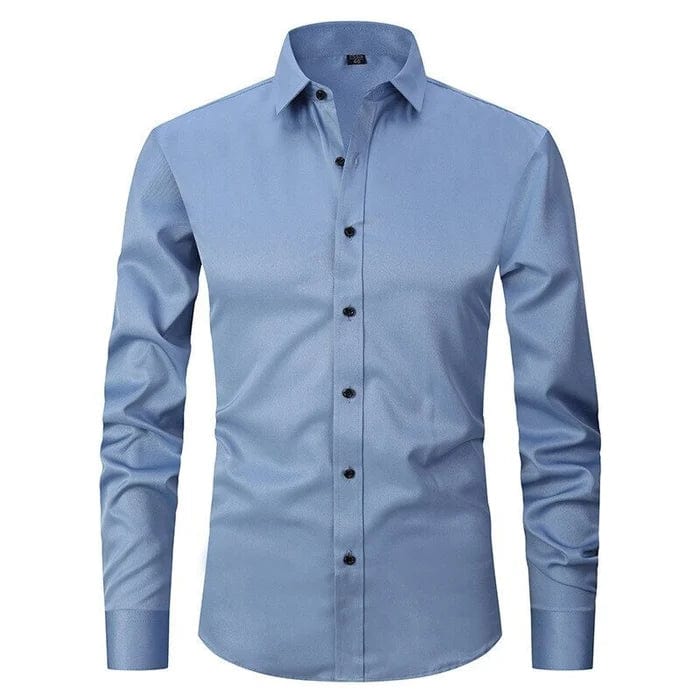 Men’s Slim-Fit Button-Down Shirt | Stretch Cotton | Casual-Dress Essential