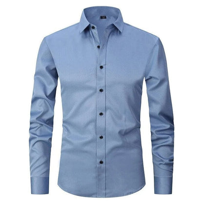 Men’s Slim-Fit Button-Down Shirt | Stretch Cotton | Casual-Dress Essential