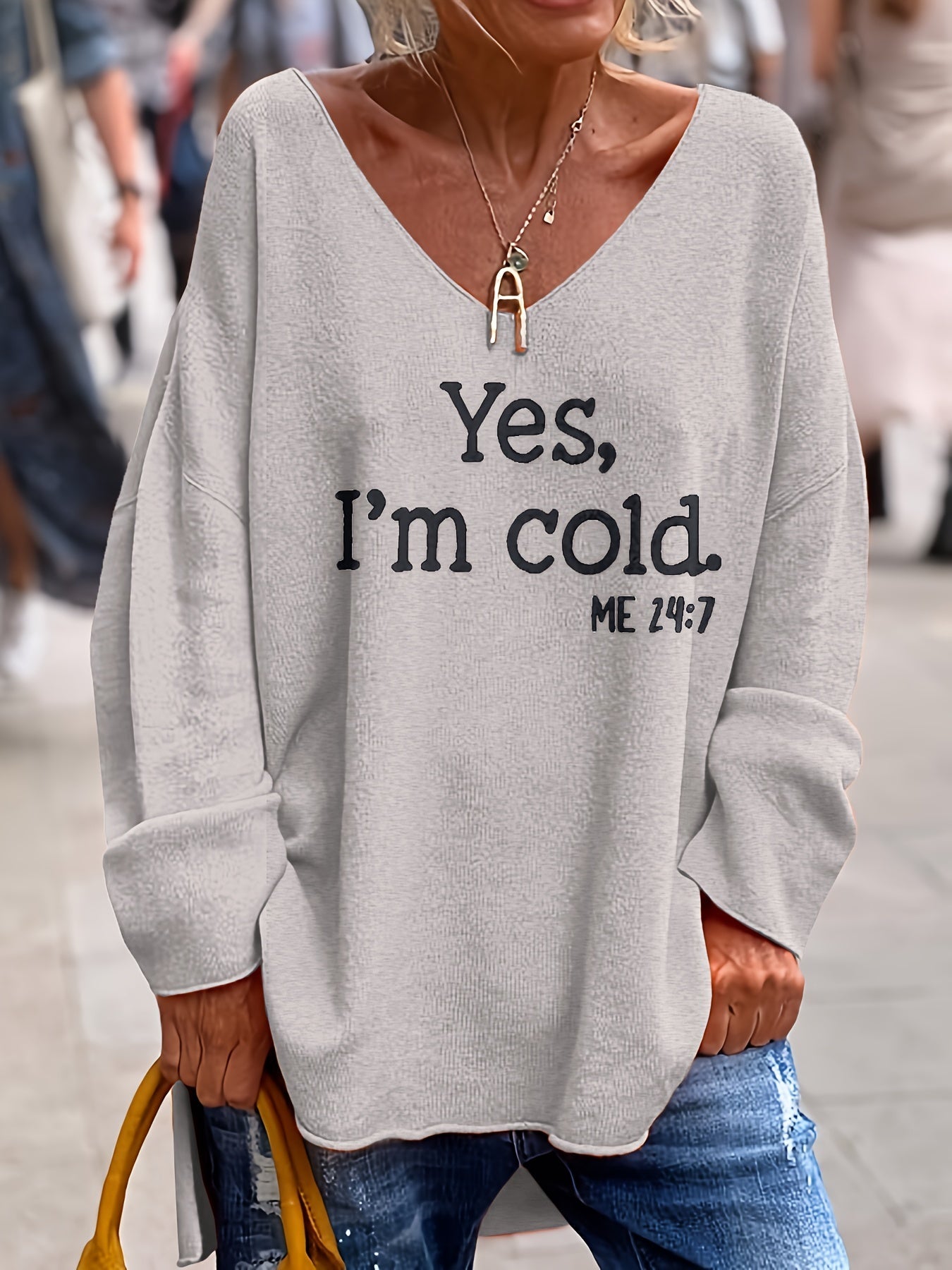 Oversized Graphic Sweatshirt | Cozy Cold-Weather Humour Pullover