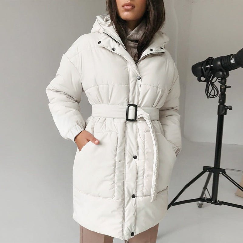 Belted Puffer Jacket | Warm & Stylish Winter Coat | Adjustable Fit