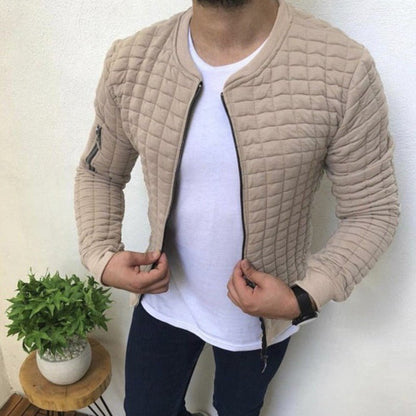 Men's Quilted Bomber Jacket | Lightweight Comfort | Modern Streetwear Style