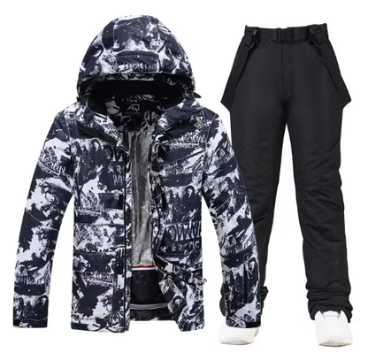 Men’s Ski Jacket & Pants Set | Waterproof Winter Outerwear | Insulated 2-Piece Snow Gear