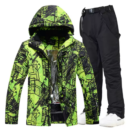 Men’s Ski Jacket & Pants Set | Waterproof Winter Outerwear | Insulated 2-Piece Snow Gear