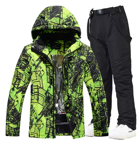 Men’s Ski Jacket & Pants Set | Waterproof Winter Outerwear | Insulated 2-Piece Snow Gear