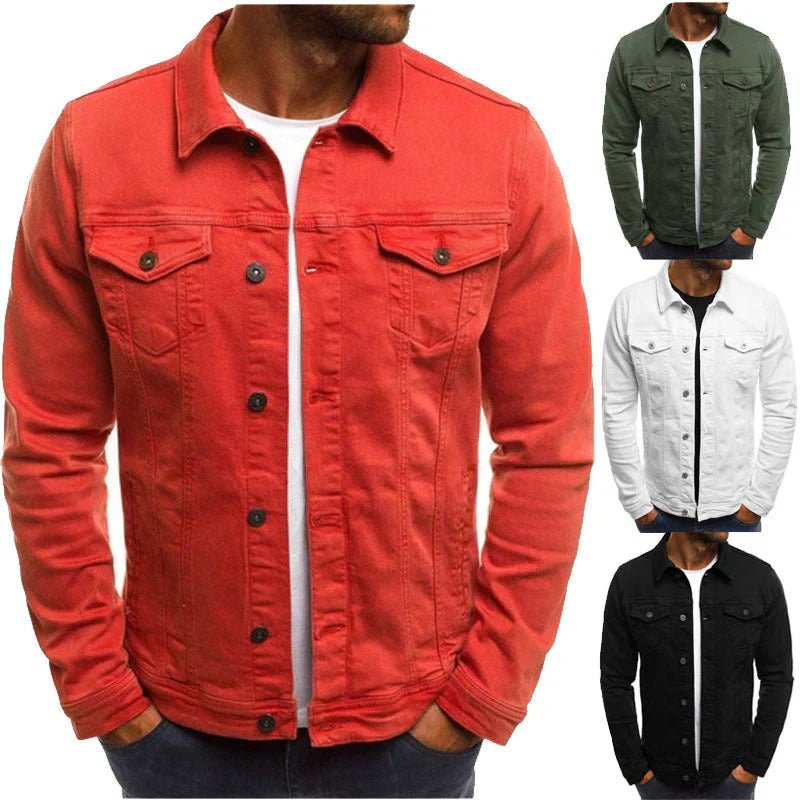 Men's Casual Denim Jacket | Classic Button-Up | Versatile Everyday Wear