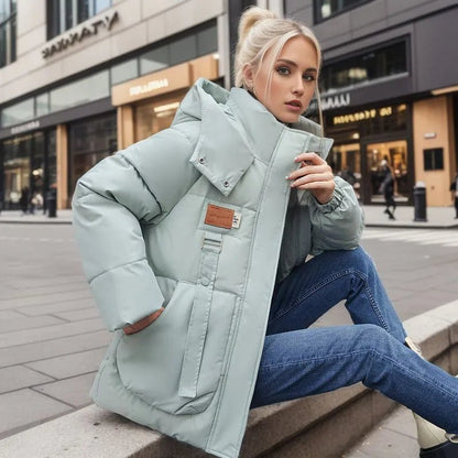 Oversized Puffer Jacket with Hood | Ultra-Warm Insulation | Winter Street Style | Practical Design